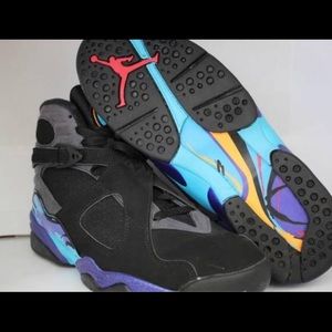Barely Worn, NO Box Nike Air Jordan 8 Aqua 5.5Y/7W